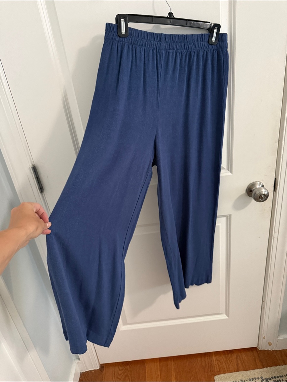 Z Supply Navy Wide-Leg Pull-On Pants